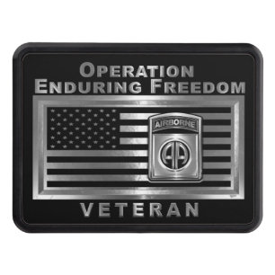 82nd Airborne Division Operation Enduring Freedom Trailer Hitch Cover