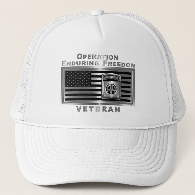 82nd Airborne Division Operation Enduring Freedom  Trucker Hat (Front)