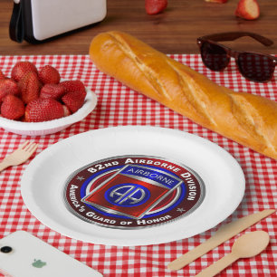 82nd Airborne Division Paper Plate