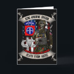 82nd Airborne Division Paratrooper Fort Bragg Jump Card<br><div class="desc">82nd Airborne Division Paratrooper Fort Bragg Jump Wings</div>