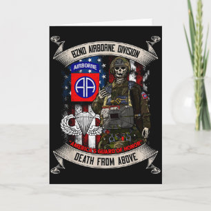 82nd Airborne Division Paratrooper Fort Bragg Jump Card