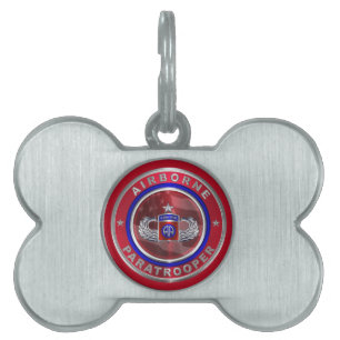82nd Airborne Division Paratrooper Pet ID Tag