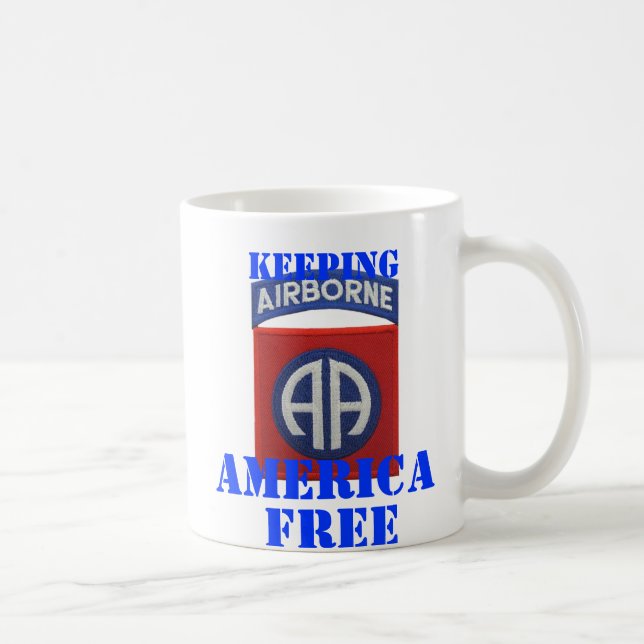 82nd airborne division patch war veterans Mug (Right)