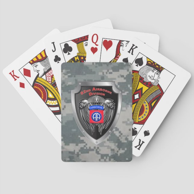 82nd Airborne Division  Playing Cards (Back)