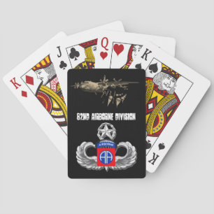 82nd airborne division poker cards