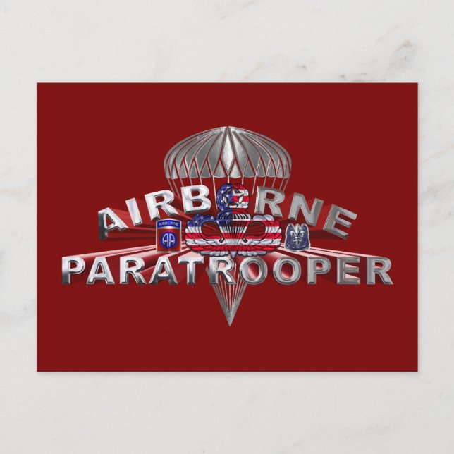 82nd Airborne Division  Postcard (Front)