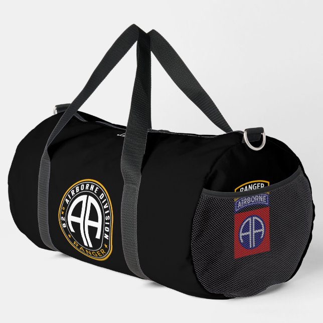 82nd Airborne Division Ranger Personalized Duffle Bag (Right Corner)
