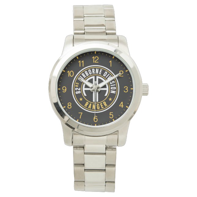 82nd Airborne Division Ranger Stainless Steel Watch (Front)