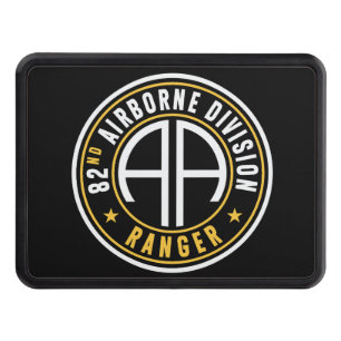 82nd Airborne Division "Ranger" Status Custom Trailer Hitch Cover