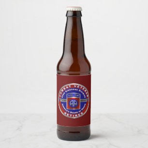 82nd Airborne Division Retired Beer Bottle Label