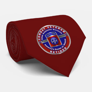 82nd Airborne Division  RETIRED Tie
