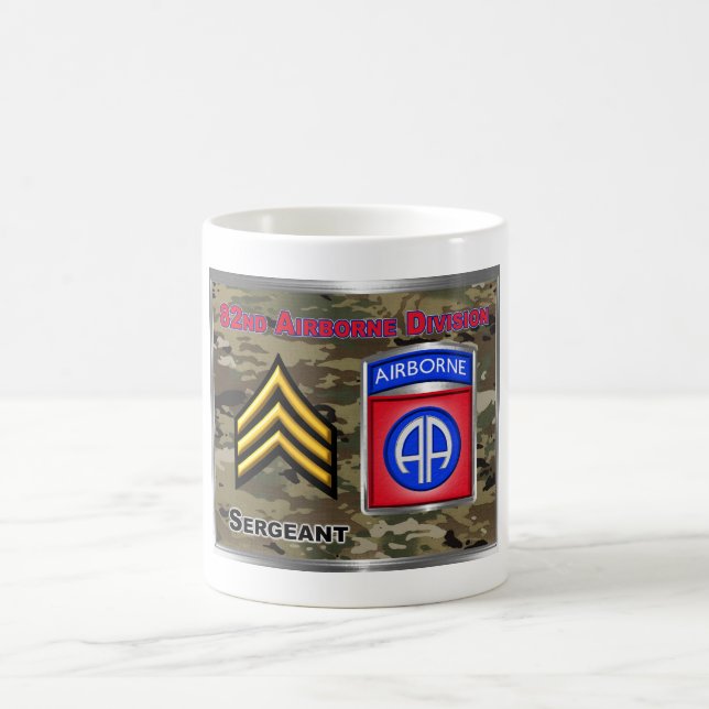 82nd Airborne Division Sergeant Coffee Mug (Center)