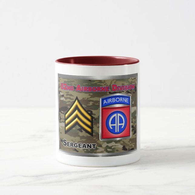 82nd Airborne Division Sergeant Mug (Center)