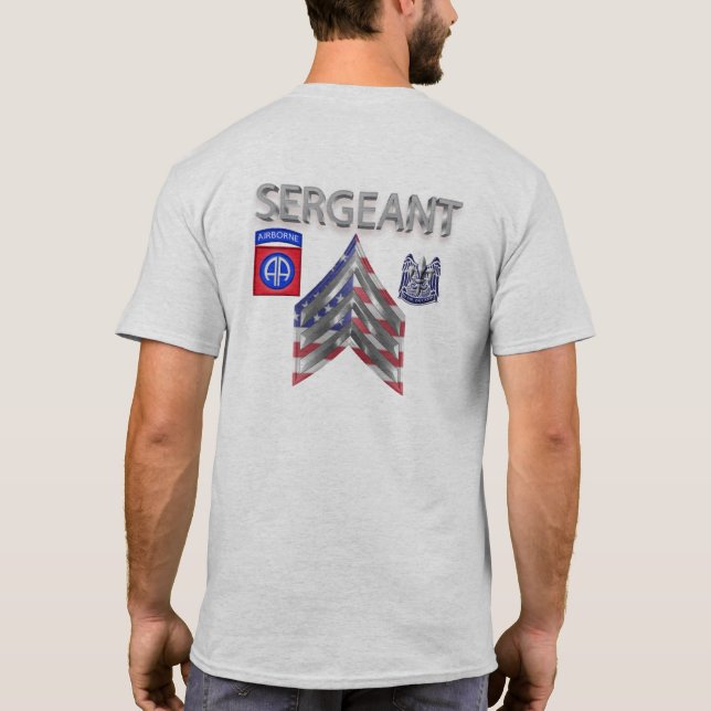 82nd Airborne Division Sergeant T-Shirt (Back)