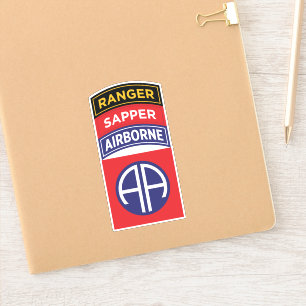 82nd Airborne Division Service Badge Sapper Ranger