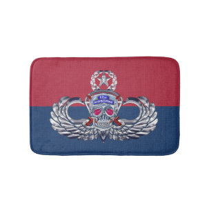 82nd Airborne Division “Silver Skull” Div Colours Bath Mat