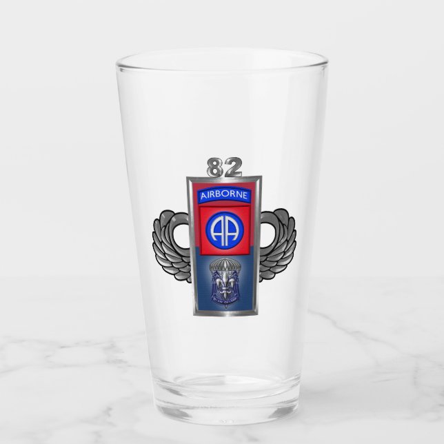 82nd Airborne Division Special Design Glass (Front)