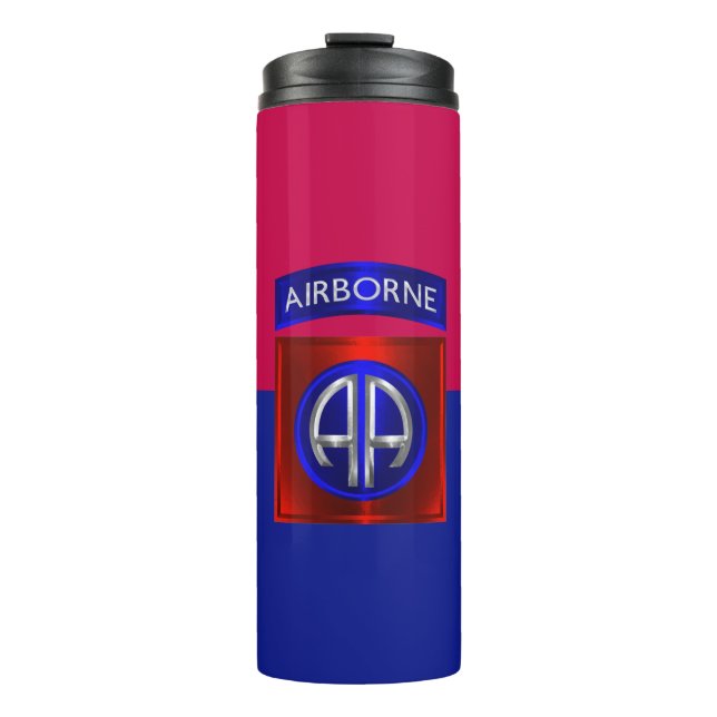 82nd Airborne Division Special Metal Design Thermal Tumbler (Front)