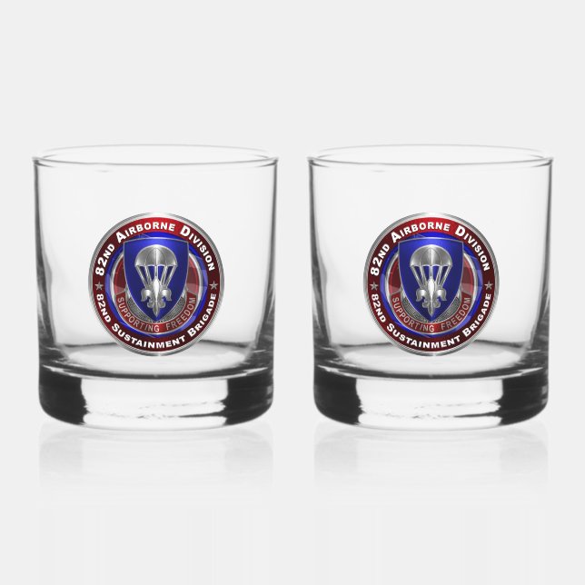 82nd Airborne Division Sustainment Brigade  Whiskey Glass (Front)