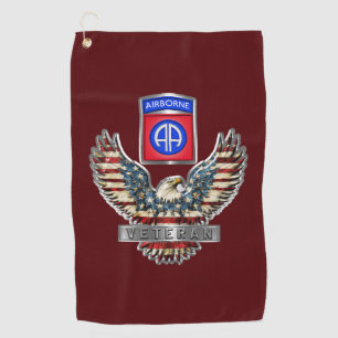 82nd Airborne Division Veteran Golf Towel