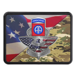 82nd Airborne Division Veteran Hitch Cover
