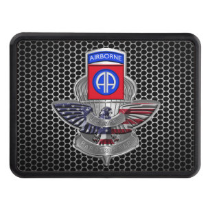 82nd Airborne Division Veteran Hitch Cover