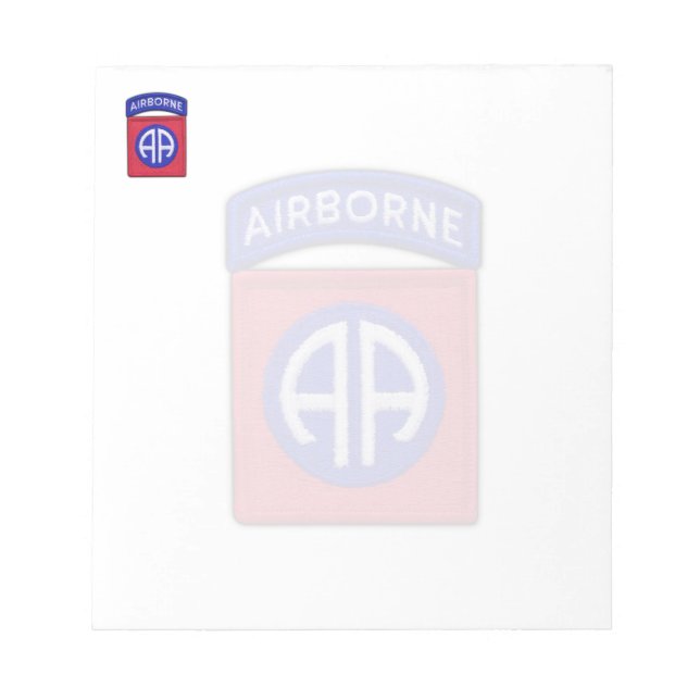 82nd airborne division veterans patch Notepad (Front)