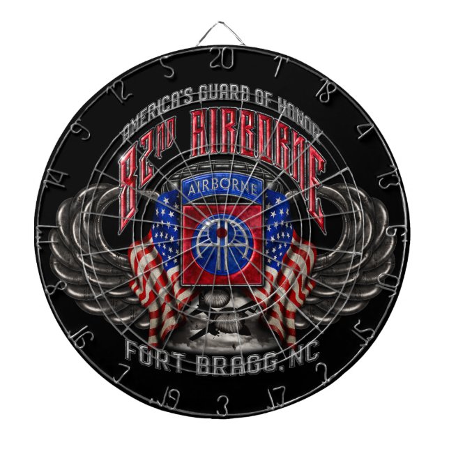 82nd Airborne Fort Bragg Dartboard (Front)