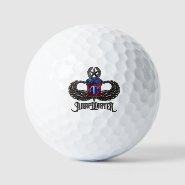 82nd Airborne Jumpmaster Golf Balls (Front)