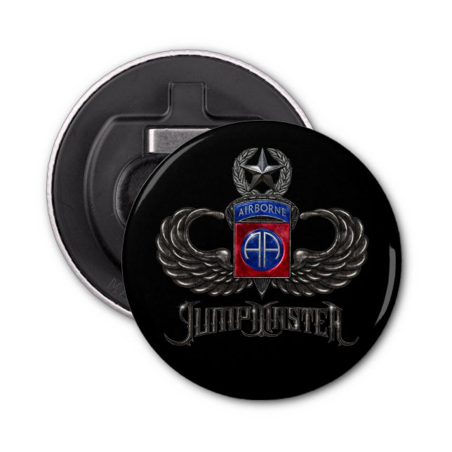82nd Airborne Jumpmaster Magnetic Bottle Opener (Front)