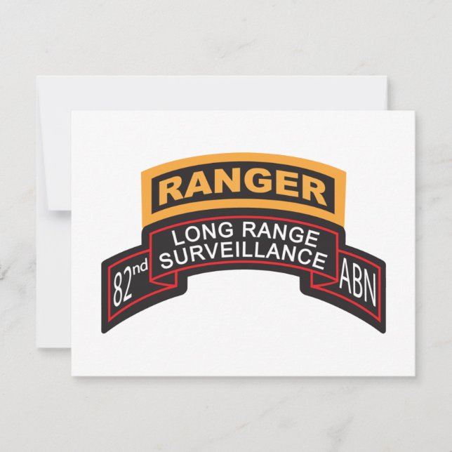 82nd Airborne LRS Scroll, Ranger Tab (Front)