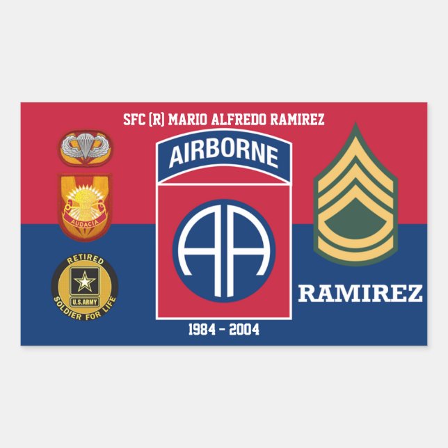82ND AIRBORNE SOLDIER FOR LIFE STICKER (Front)