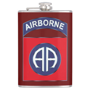 82nd Airborne Vinyl Wrapped Flask