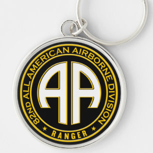 82nd All American Airborne Ranger Casual Patch Keychain