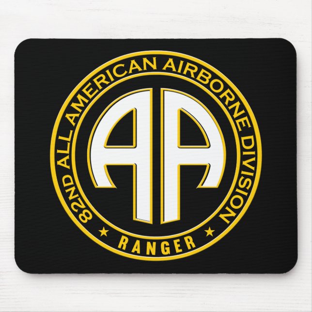 82nd All American Airborne Ranger Casual Patch Mouse Pad (Front)