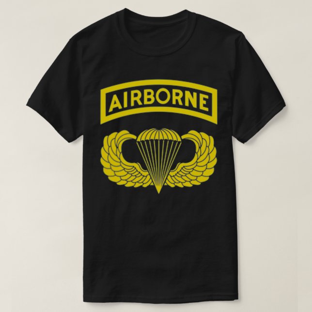 82nd Army Airborne Division Paratrooper Tshirt, Ve T-Shirt (Design Front)
