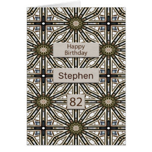82nd Birthday Abstract Mandala Design