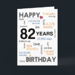 82nd Birthday Card<br><div class="desc">Birthday Card Inside: May your special day be filled with joy, laughter, and unforgettable moments that you can cherish for years to come. Wishing you all the happiness in the world on your birthday and always! Description: Let's commemorate the incredible 82nd birthday milestone with our delightful Happy 82nd Birthday card!...</div>