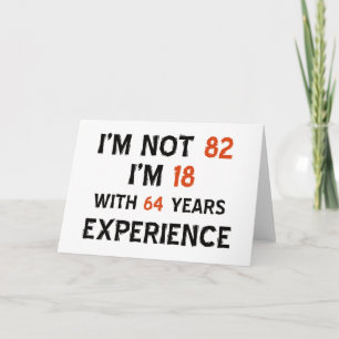 82nd birthday designs card