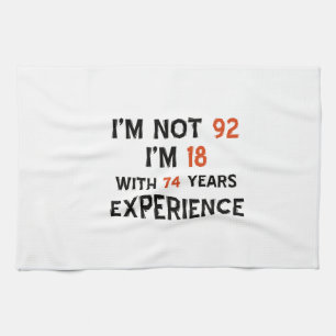 82nd birthday designs kitchen towel
