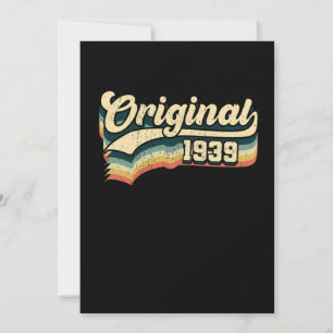 82nd Birthday Gift Original Men Women Born In 1939 Invitation