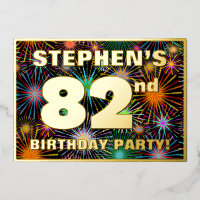 82nd Birthday Party — Fun, Colourful Fireworks Loo
