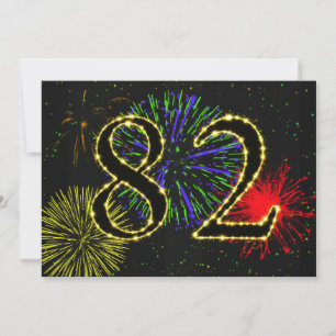 82nd birthday party invitate invitation