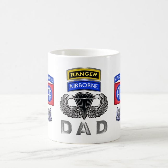 82nd Ranger Airborne Dad Coffee Mug (Center)