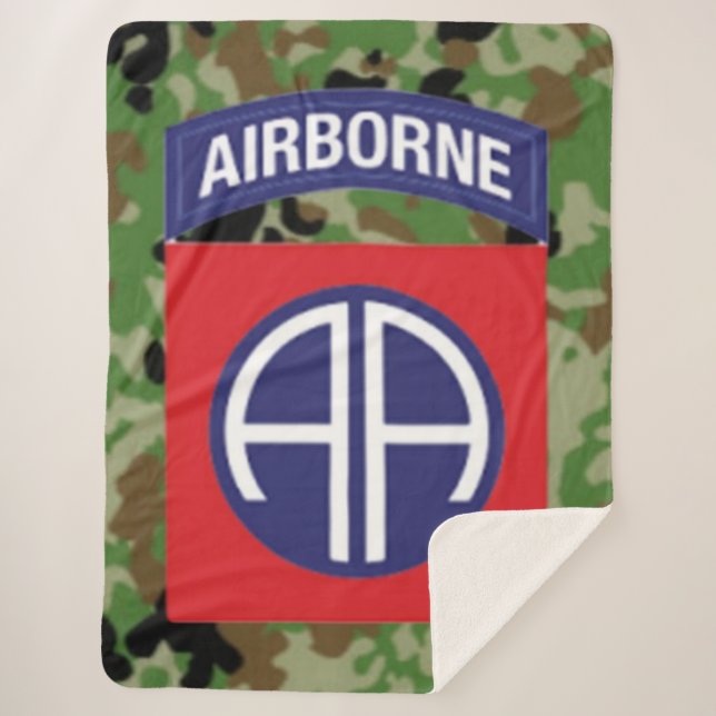 82nd sherpa blanket (Front)