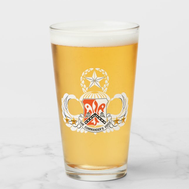 82nd Signal - Beer Pint Glass (Front Filled)