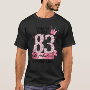 83 & Fabulous I Pink White Party Group Candid Phot T-Shirt