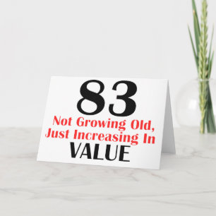 83 YEARS OLD BIRTHDAY DESIGNS COOL CARD