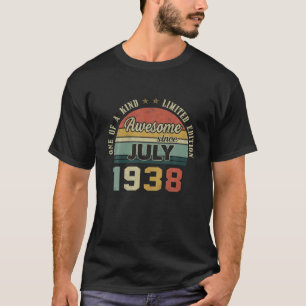 83 Years Old Vintage July 1938 Limited Edition 83R T-Shirt