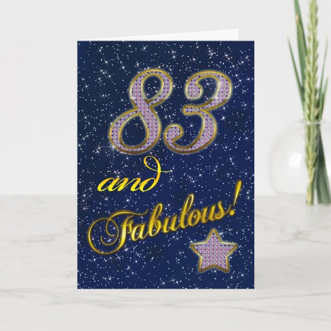 83e anniversaire Invitation (Devant)